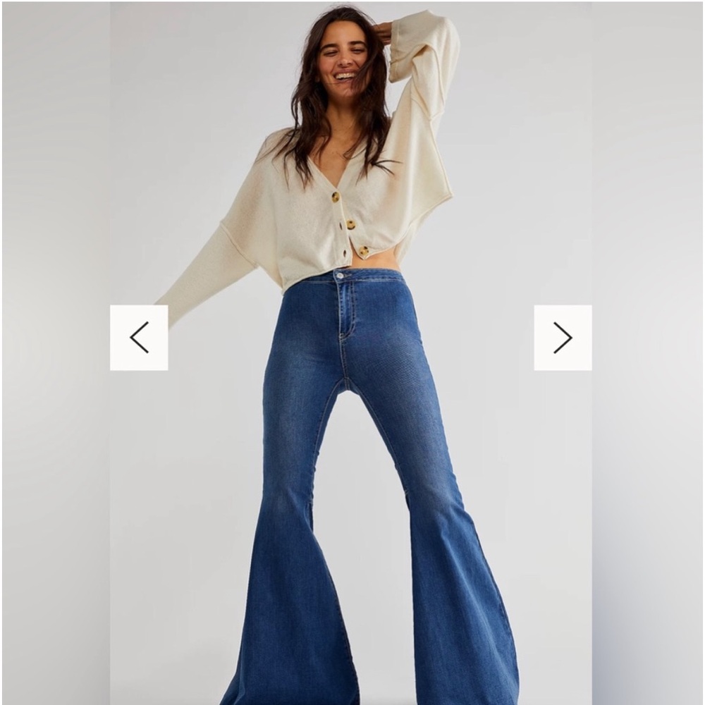 Free People - We the Free - Just Float on Flare Jeans Sz 31 NWT